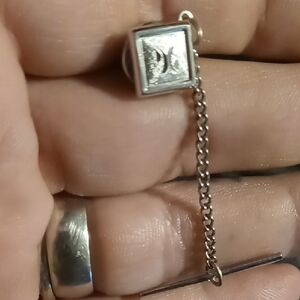 Vintage designer swank tie tack, tie pin 1/4 in. Excellent condition signed